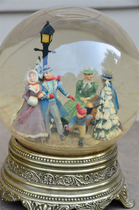 antique snow globes christmas